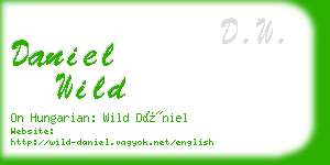 daniel wild business card